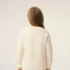 White Wool Ami De Coeur Crewneck Sweater White Wool Ami De Coeur Crewneck Sweater