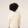 White Wool Ami De Coeur Crewneck Sweater White Wool Ami De Coeur Crewneck Sweater