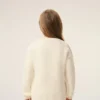 White Wool Ami De Coeur Crewneck Sweater White Wool Ami De Coeur Crewneck Sweater
