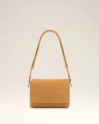 Yellow Cow Leather Flap Messenger Carrousel Bag Yellow Cow Leather Flap Messenger Carrousel Bag