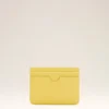 Yellow Cowhide Leather Ami De Coeur Card Holder Yellow Cowhide Leather Ami De Coeur Card Holder