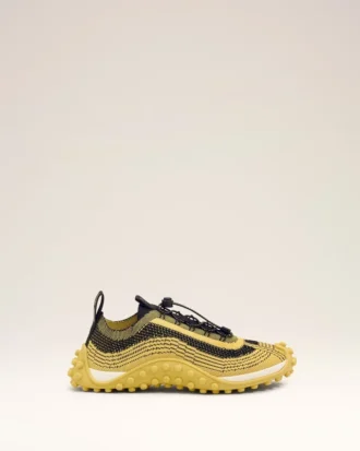 Yellow Knit Mirage Sneakers Yellow Knit Mirage Sneakers