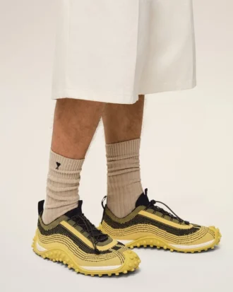 Yellow Knit Mirage Sneakers Yellow Knit Mirage Sneakers