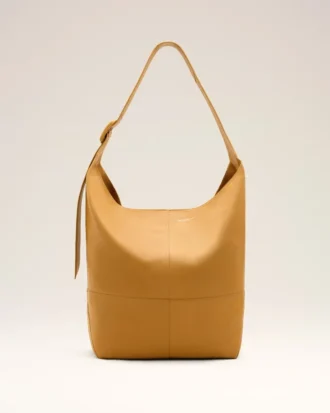 Yellow Taurillon Leather Etienne Crossbody Bag